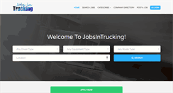 Desktop Screenshot of jobsintrucking.com